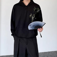 Load image into Gallery viewer, Bamboo Embroidered Hooded Sweatshirt
