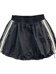 Elastic Waist Striped Casual Skirt