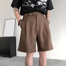 Load image into Gallery viewer, Straight-leg Casual Pants with Belt Design
