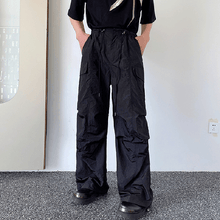 Load image into Gallery viewer, Dark Vintage Drawstring Cargo Pants
