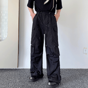 Dark Vintage Drawstring Cargo Pants