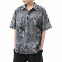 Load image into Gallery viewer, Printed Loose Casual Thin Short-sleeved Shirt
