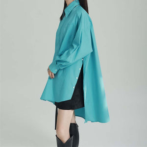 Medium Length Irregular Loose Shirt