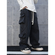 Load image into Gallery viewer, Three-dimensional Multi-pocket Loose Bootcut Casual Overalls
