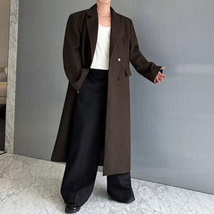 Vintage Faux Fur Belted Long Coat