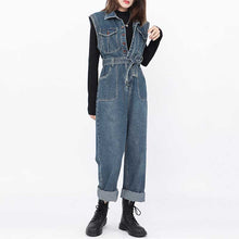 Load image into Gallery viewer, Vintage Sleeveless Cargo Jumpsuit
