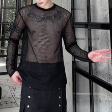 Load image into Gallery viewer, Mesh Hollow Sheer Cover-up T-Shirt
