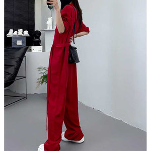 Loose Wide-Leg Casual Jumpsuit