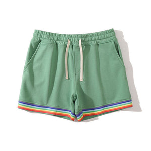 Cotton Sport Rainbow Print Shorts