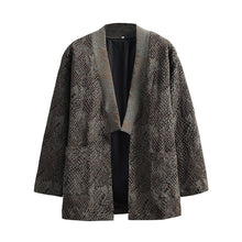 Load image into Gallery viewer, General Python Pattern Jacquard Cardigan Zen Taoist Robe
