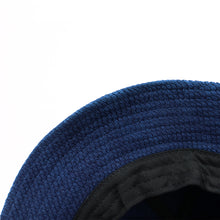 Load image into Gallery viewer, Plant Indigo Dyed Bucket Hat
