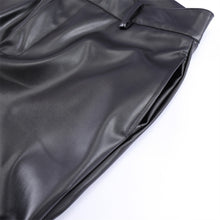 Load image into Gallery viewer, Dark Punk Pleated PU Leather Pants
