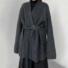 Load image into Gallery viewer, Winter Belted Knitted Wool Coat
