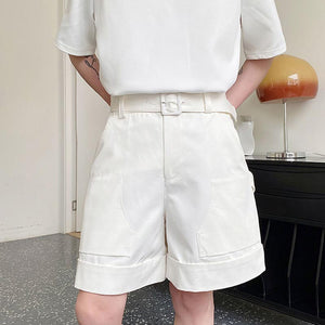 Summer Belt Cargo Straight Shorts