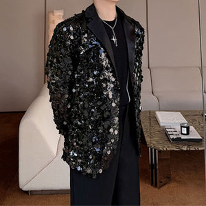 Stage Performance Sequin Design Blazer