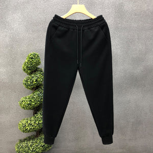 Slim-fit Knitted Cotton Track Pants