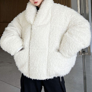 Thickened Warm Loose Lapel Cotton Coat