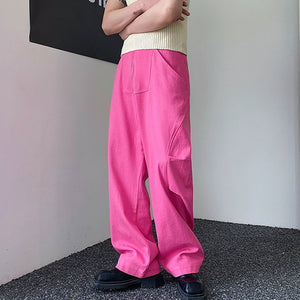 Retro Pink Denim Trousers