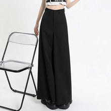 Load image into Gallery viewer, Draped Relaxed High-Rise Wide-Leg Pants
