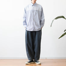 Load image into Gallery viewer, Vintage Elastic Waist Loose Denim Harem Pants
