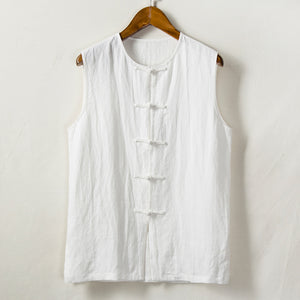 Loose Linen Casual Vest