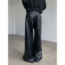 Load image into Gallery viewer, Retro PU Leather Casual Slim Leather Pants
