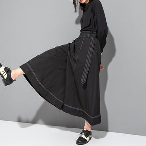 Loose Casual Wide-Leg Flared Trousers