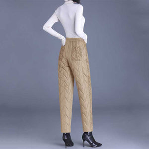 Casual Warm Printed Harem Pants