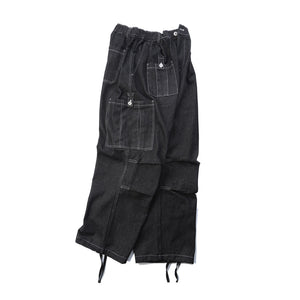 Loose Wide Leg Denim Cargo Casual Straight Leg Pants