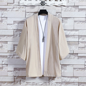 Thin Cotton And Linen Loose Cardigan