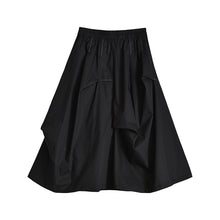 Load image into Gallery viewer, Irregular Black Casual Skirt
