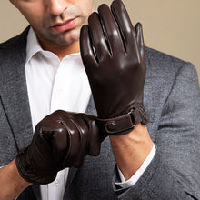 Load image into Gallery viewer, Warm Motorcycle Riding Leather Gloves
