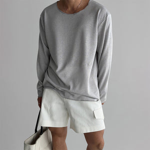 Round Neck Loose Knit Shirt