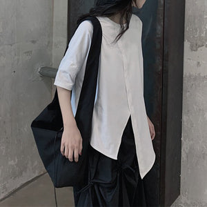 Irregular Slit T-shirt