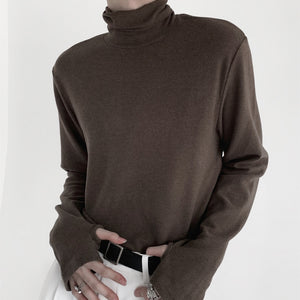 Soft Turtleneck Bottoming T-shirt