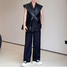 Load image into Gallery viewer, Detachable Suit Collar Casual Vest Two-piece Set
