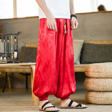 Load image into Gallery viewer, Retro Dragon Pattern Jacquard Harem Pants
