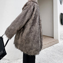 Load image into Gallery viewer, Warm Artificial Fur Oversized Coat
