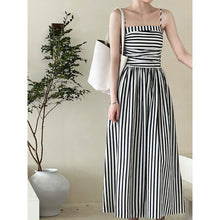 Load image into Gallery viewer, Striped Tube Top Suspender Dress
