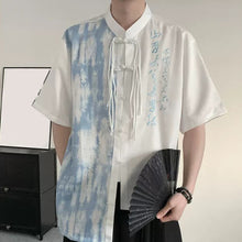 Load image into Gallery viewer, Tie-dyed Irregular Embroidered Shirt
