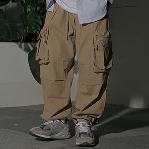 Oversized Pocket Loose Cargo Trousers