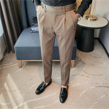 Load image into Gallery viewer, Solid Color Slim Straight Casual Pants
