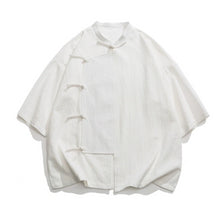 Load image into Gallery viewer, Loose Vintage Cotton and Linen Shirt Top
