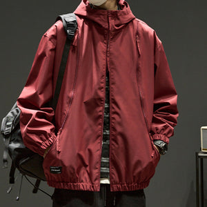 Loose Solid Color Outdoor Jacket