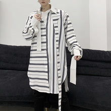 Load image into Gallery viewer, Striped Long-sleeved Casual Shirt
