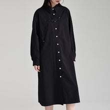 Load image into Gallery viewer, Single Breasted Shirt Collar Dress
