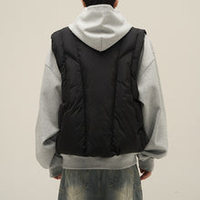 Load image into Gallery viewer, Collarless Zipper Solid Color Vest Jacket
