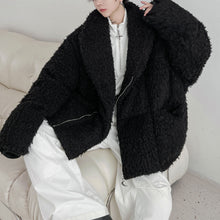 Load image into Gallery viewer, Thickened Warm Loose Lapel Cotton Coat
