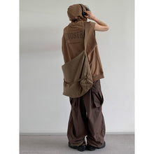 Load image into Gallery viewer, Vintage Hooded Print Loose Vest
