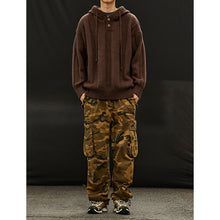 Load image into Gallery viewer, Warm Hooded Loose Knit Sweater
